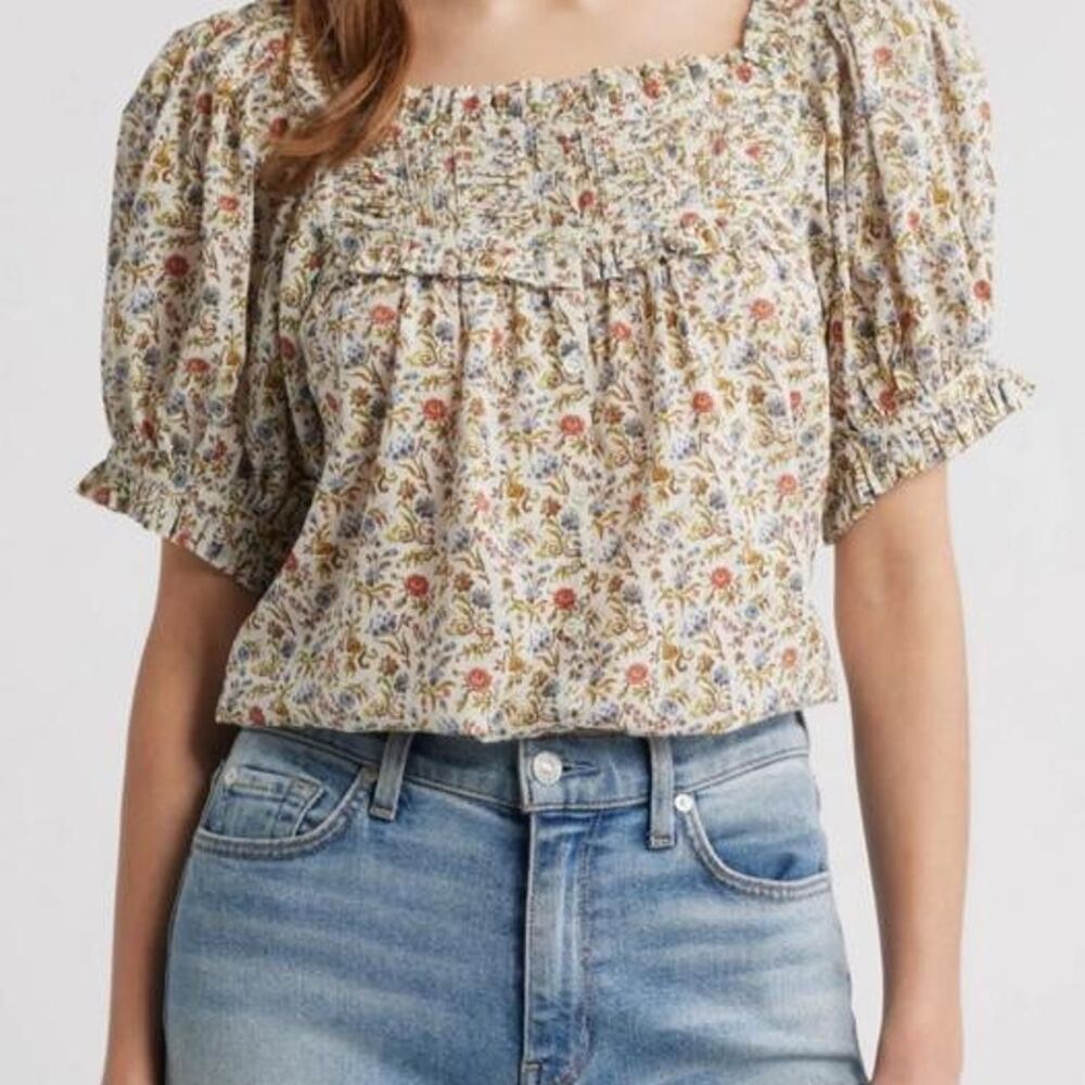 DÔEN Farley Top in Jardin du Château Floral – Size L